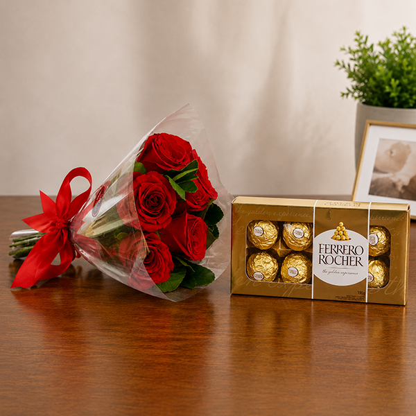 Rosas Vermelhas e Chocolate