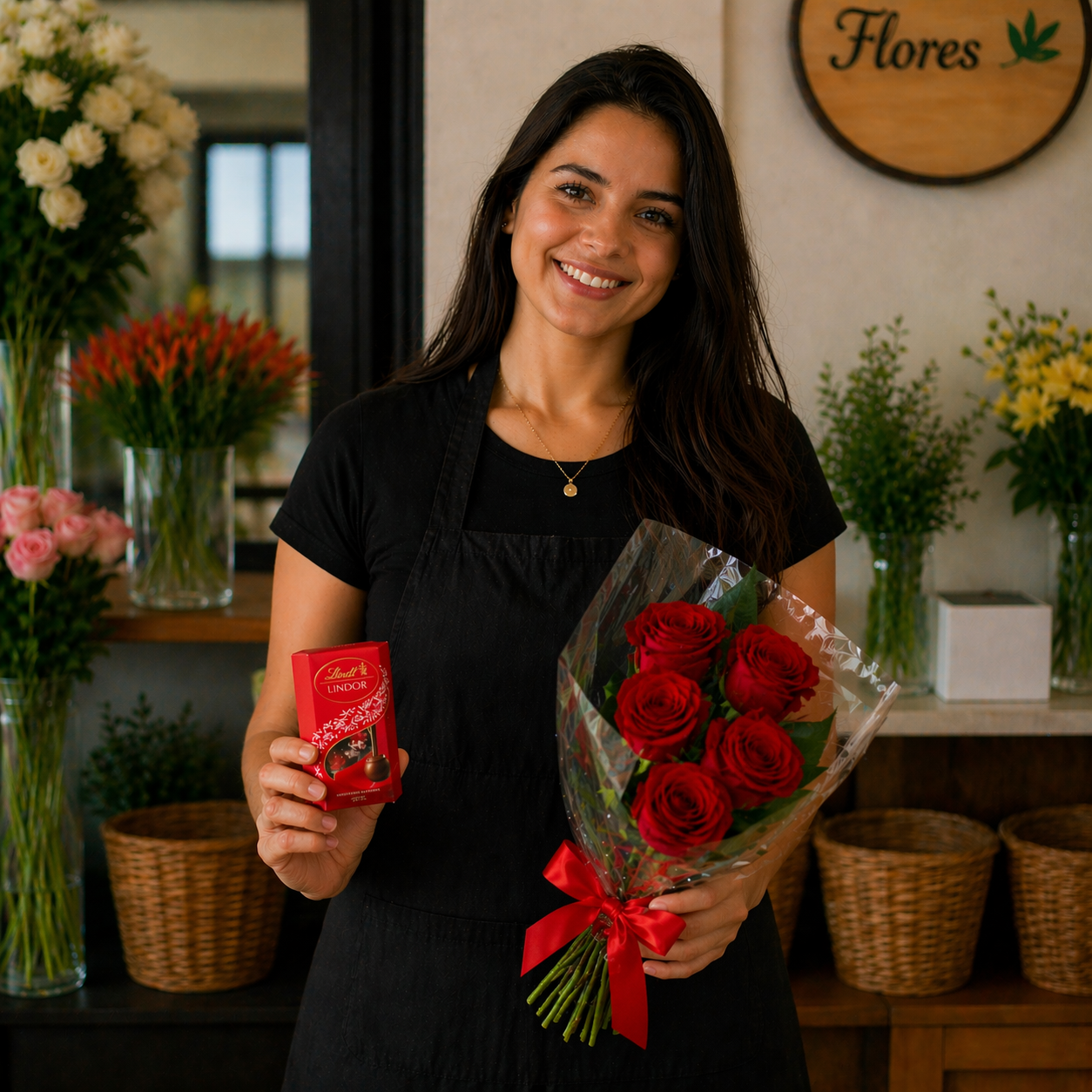 Buqu� de Rosas e Lindor