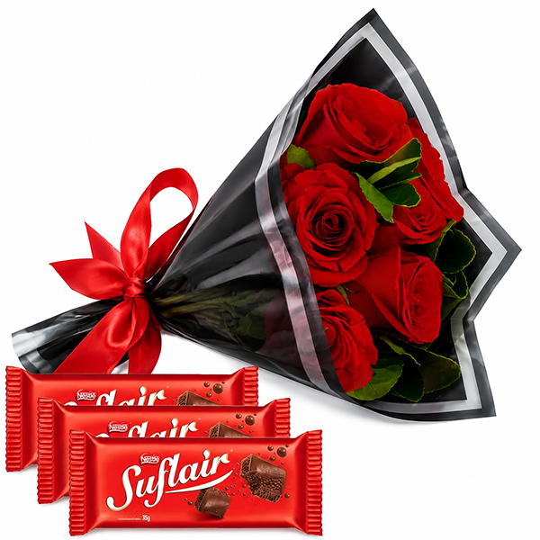 Buqu� de Rosas e Trio Suflair