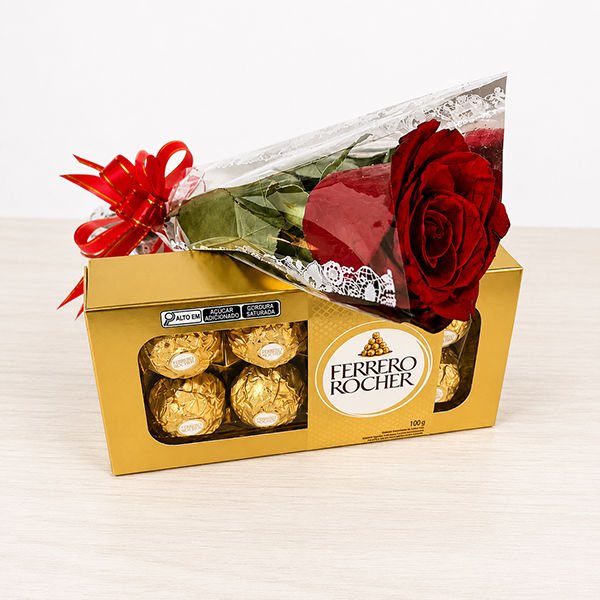 Rosa Colombiana Apaixonante com Ferrero
