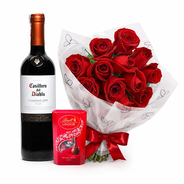 Flores com Vinho Especial